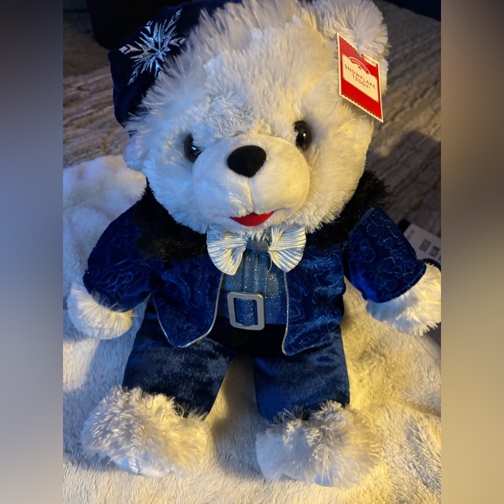 Boy teddy bear christmas bear